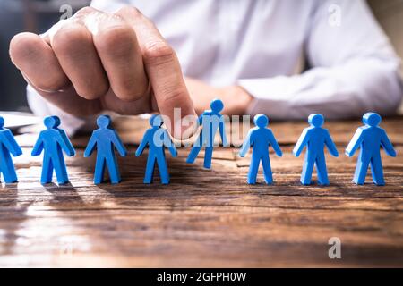 Auswahl Des Idealen Kandidaten Und Kundenprofils Stockfoto