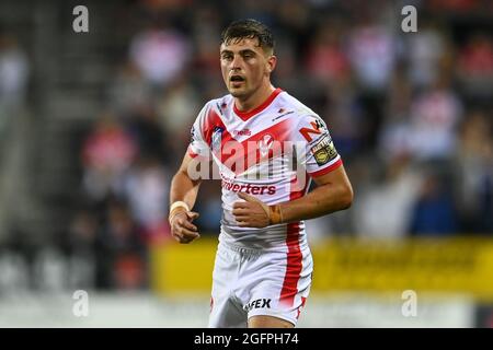 Lewis Dodd (21) von St. Helens während des Spiels in, am 8/26/2021. (Foto von Craig Thomas/News Images/Sipa USA) Quelle: SIPA USA/Alamy Live News Stockfoto