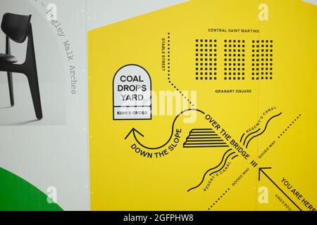 Coal Drops Yard Shopping Centre in London's King's Cross, London, Großbritannien. Stockfoto