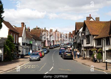 High Street Lavenham Suffolk Stockfoto