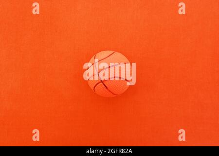 Stoff Stoff Boden Orange Basketball Kugeln Hintergrund Gesättigte Farbe Horizontal Stockfoto
