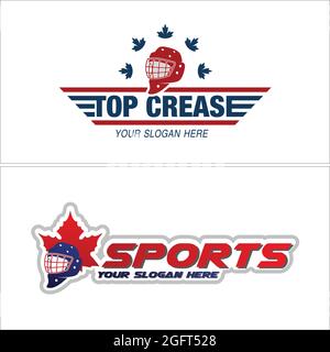 Logo für das Sport-Hockey-Training Stock Vektor