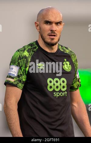 Dublin, Irland. August 2021. Joey O'Brien von Shamrock während der UEFA Europa Conference League Play-offs, 2. Beinspiel zwischen Shamrock Rovers und FC Flora Tallinn im Tallaght Stadium in Dublin, Irland am 26. August 2021 (Foto von Andrew SURMA/SIPA USA). Quelle: SIPA USA/Alamy Live News Stockfoto