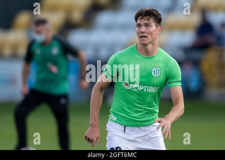 Dublin, Irland. August 2021. Markus Soomets von Flora während der UEFA Europa Conference League Play-offs, 2. Beinspiel zwischen Shamrock Rovers und FC Flora Tallinn im Tallaght Stadium in Dublin, Irland am 26. August 2021 (Foto: Andrew SURMA/SIPA USA). Quelle: SIPA USA/Alamy Live News Stockfoto