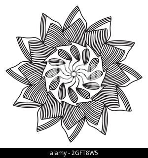 arabisches Mandala-Design mit islamischer geometrischer Elementzeichnung für Blumenmuster mit henna-Kunstwerken im arabischen Stil Stock Vektor