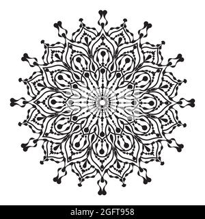 islamisches Mandala der Meditation Entspannung arabisches Blumenmuster für ramadan mubarak traditionelle muslimische Feier Hintergrund Stock Vektor