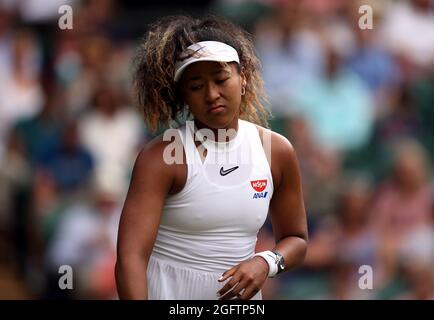 Aktenfoto vom 01-07-2019 von Naomi Osaka. Ausgabedatum: Freitag, 27. August 2021. Stockfoto