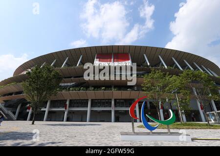 Tokio, Japan. August 2021. Allgemeine Ansicht der Leichtathletik des Nationalstadions: Während der Paralympischen Spiele in Tokio 2020 im Nationalstadion in Tokio, Japan. Kredit: YUTAKA/AFLO SPORT/Alamy Live Nachrichten Stockfoto