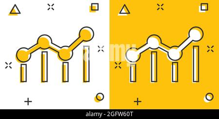 Benchmark messen Symbol im Comic-stil. Dashboard Bewertung vektor Cartoon Illustration auf weißem Hintergrund isoliert. Fortschritt Service Business Konzept sp Stock Vektor