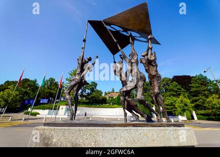 L'ELAN, 1994, Collection du Musée Olympique von Nag Arnoldi, Lausanne, Schweiz. Stockfoto