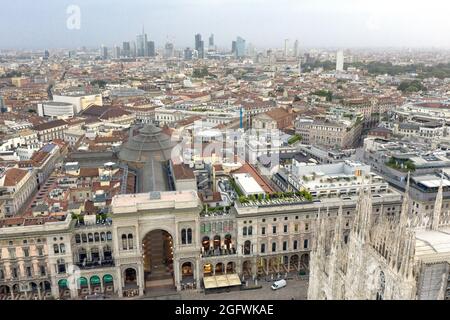 Panoramablick auf Mailand Stockfoto