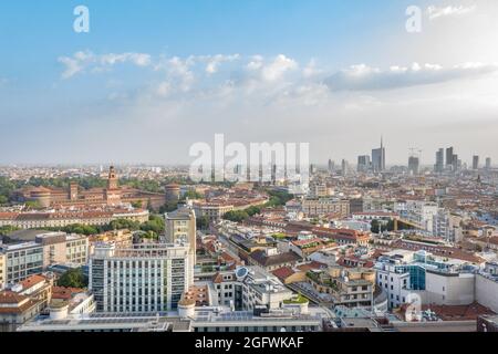 Panoramablick auf Mailand Stockfoto