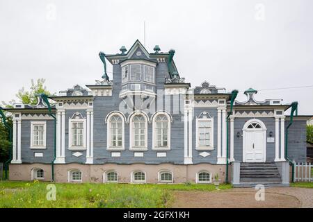 Russland, Irkutsk-30. Juli 2021. Haus des Dezembristen Trubetskoy, Editorial. Stockfoto