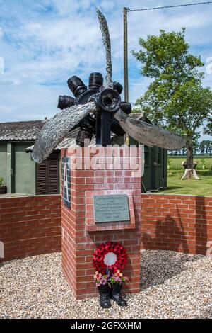 USAAF 94. Bombenangriffsgruppe Kriegsdenkmal, - Rougham Airfield, Bury St Edmunds Stockfoto