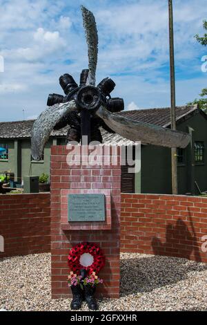 USAAF 94. Bombenangriffsgruppe Kriegsdenkmal, - Rougham Airfield, Bury St Edmunds Stockfoto