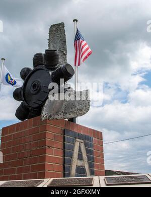 USAAF 94. Bombenangriffsgruppe Kriegsdenkmal, - Rougham Airfield, Bury St Edmunds Stockfoto