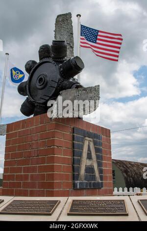 USAAF 94. Bombenangriffsgruppe Kriegsdenkmal, - Rougham Airfield, Bury St Edmunds Stockfoto