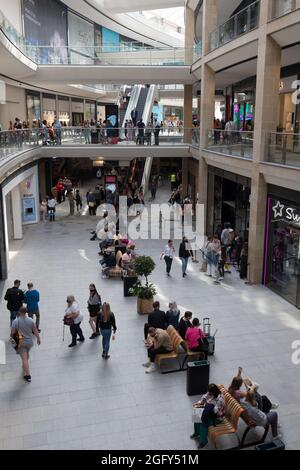 Interieur des neuen St James Quarter Shopping Centre Edinburgh Stockfoto