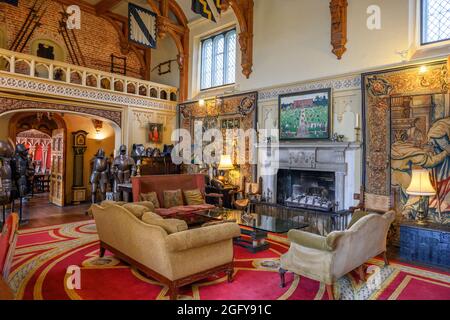 Innenraum von Kentwell Hall, Long Melford, Suffolk, East Anglia, England, VEREINIGTES KÖNIGREICH Stockfoto