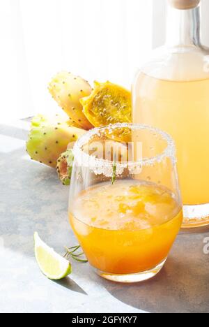 Stachelige Birne Kaktus Frucht Stockfoto