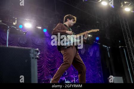 The Kooks beim Victorious Festival 2021, Southsea Common, Portsmouth, Hampshire, Großbritannien 27 Aug 2021. Kredit: Charlie Raven/Alamy Live Nachrichten Stockfoto