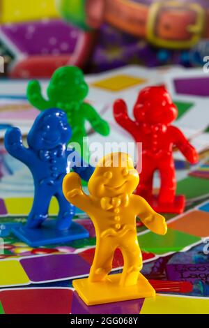 Candy Land ist ein klassisches Anfängerspiel für Kinder ab 3 Jahren, USA Stockfoto