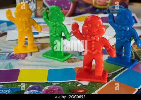 Candy Land ist ein klassisches Anfängerspiel für Kinder ab 3 Jahren, USA Stockfoto