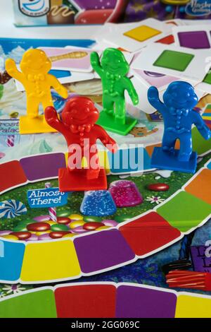 Candy Land ist ein klassisches Anfängerspiel für Kinder ab 3 Jahren, USA Stockfoto