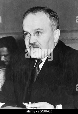 Wjatscheslaw Molotow, der sowjetische Außenminister im Jahr 1936, im Alter von 46 Jahren Stockfoto