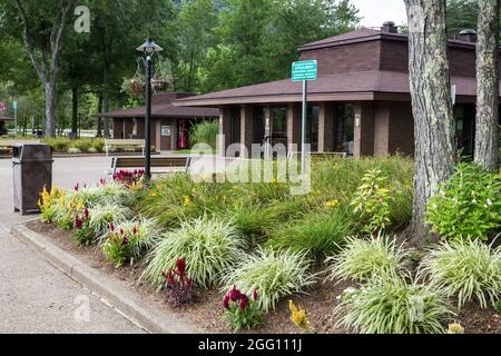 Kentucky. Rasthaltestelle am Straßenrand auf dem Interstate 64 Highway. Stockfoto