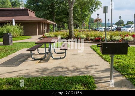 Kentucky. Rasthaltestelle am Straßenrand auf dem Interstate 64 Highway. Stockfoto