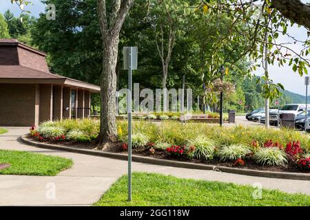 Kentucky. Rasthaltestelle am Straßenrand auf dem Interstate 64 Highway. Stockfoto