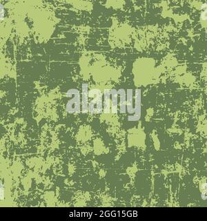 Vintage pastellgrün Wand Grunge Textur. Distress Textur von Flecken, Flecken, Tinte, Punkte. Alte beschädigte Kulisse. Schmutziges künstlerisches Designelement für den Druck Stock Vektor