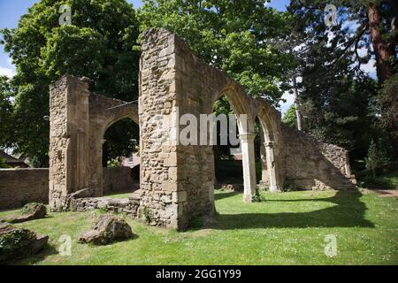 Abingdon, Oxfordshire, UK 05 14 2020 die Abbey Ruins in Abingdon, Oxfordshire, UK Stockfoto