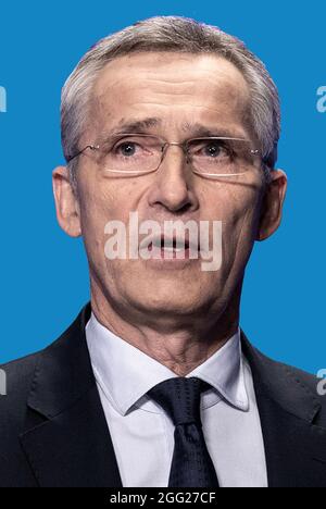 Jens Stoltenberg - * 16.03.1959: Norwegischer Politiker der Labour Party und 13. Generalsekretär der NATO seit 2014, Premierminister von Norwegen Stockfoto
