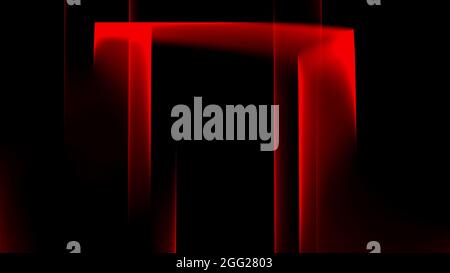 Abstrakter Hintergrund 4k rot hell dunkel schwarz Neon Stockfoto