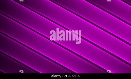 Abstrakter Hintergrund 4k rosa lila Lavendel hell dunkel schwarz Neon Quadrate Streifen Stockfoto