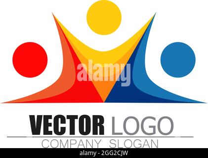 Vektor-Illustration des modernen Vektor-Business-Logo-Design für Firmenlogo auf weißem Hintergrund. Stock Vektor