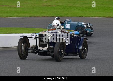 Hamish Monro, Frazer Nash Super Sports, Mallory Mug Trophy Race, Besitzer - Driver - Mechanic Awards, Standard und Modified Pre-war Sports Cars, Bob Gera Stockfoto