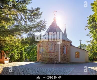 Kirche des orthodoxen Klosters St. Nikolaus in der Kirche Juditten. Königsberg, Russland. Stockfoto