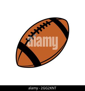 American Football, Rugby Ball Vektorsymbol. Stock Vektor