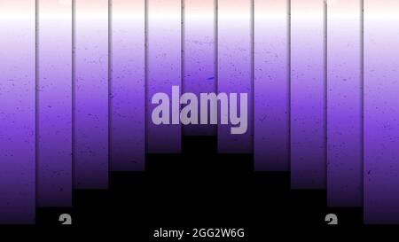 Verlauf Lila vertikale Linien im Schatten. Hintergrund Der Chromodynamik. Vektorgrafik Stock Vektor