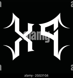 XP Logo Monogramm mit abstrakter Form Blackground Design-Vorlage Stock Vektor