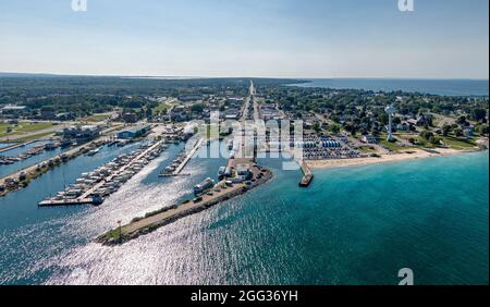 Mackinaw City, Michigan Stockfoto