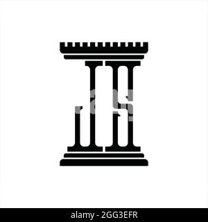 JS Logo Monogramm abstrakte Geschwindigkeit Technologie Blackground Design-Vorlage Stock Vektor