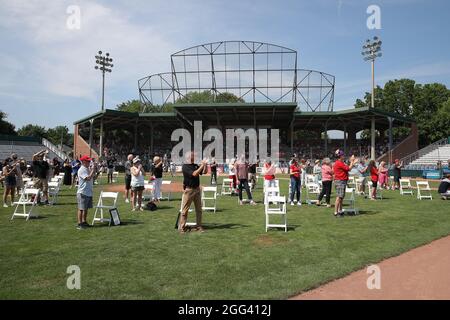 August 28 2021, Labatt Park, London, Ontario, Kanada. Feier für Olympioniken Luke Durda/Alamy Stockfoto