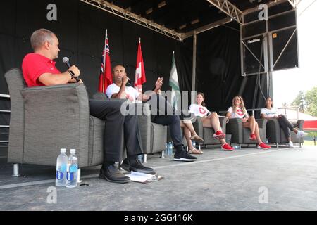 August 28 2021, Labatt Park, London, Ontario, Kanada. Feier für Olympioniken Luke Durda/Alamy Stockfoto