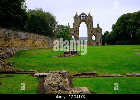 Ruinen von Gisborough Priory, Guisborough, North Yorkshire Stockfoto