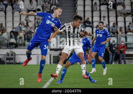 Turin, Italien. August 2021. Turin. Ligaspiel Serie A Tim 2021/2022. Juventus gegen Empoli. Allianz Stadium Im Bild: Kredit: Unabhängige Fotoagentur/Alamy Live News Stockfoto