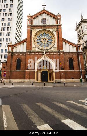 St. Joseph Catholic Cathedral oder Catedrala SF. Iosif in Bukarest, Rumänien Stockfoto